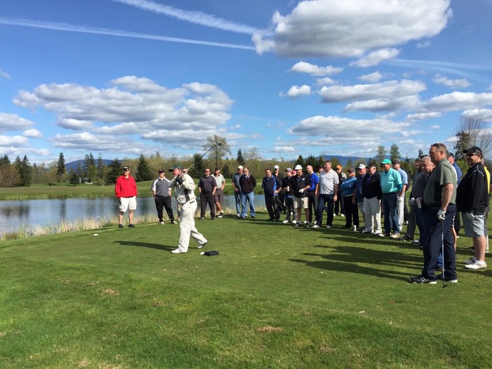 guests tee off on Men's Day