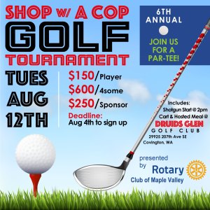 6th Annual Shop with a Cop Golf Tournament